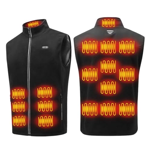 Gilet chauffant 17 zones polaire contre le froid en ski et trek
