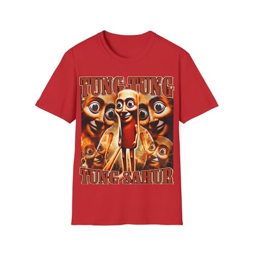 T-shirt Tung Tung Sahur cadeau drôle idéal pour passionné de mèmes