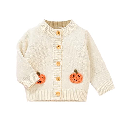 Baby Girls Long Sleeve Sweaters Comfortable Warm Knitted Cardigan Boys Fall Winter Halloween Knitwear Jacket