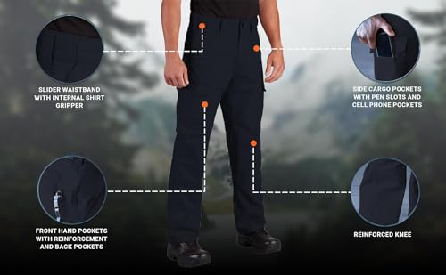 Propper Men's RevTac Tactical Pant, Classic Fit Uniform Pants, Stretch Pants for Work, LAPD Navy, 40x32 by Propper - Image 3