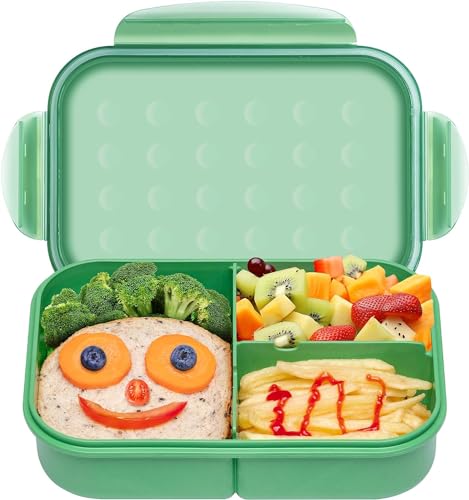 Claiez Tiffin Box Lunch Box for Kids - Lunch Boxes for Office Men Leak Proof 3 Compartment Lunch Box Reusable Freezer Safe Food Containers with Spoon for Adults and Kids (B0D35XTJ4H) Amazon Price History, Amazon Price Tracker