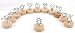 NXG 12 Pack Wood Creative Photo Holder, Wood Base with Metal Funny Clip Desktop Decoration, Memo Holder Stand, Tabletop Card Holder, Creative Gifts