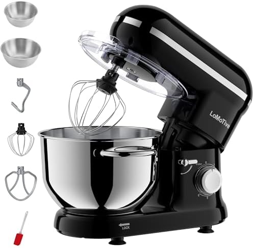 Stand Mixer 6QT Dough Maker - 660W Dough Mixer 6-Speed Electric M...