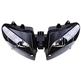 Motorcycle Headlight Headlamp Assembly Compatible for Yamaha YZF-R1 2000 2001 YZF-R1 00 01 Motorbike Plastic Headlight Front Head Lamp Clear