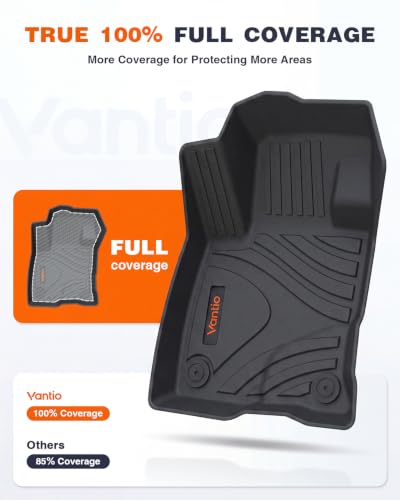 Image of Floor Mats for Ford Bronco Sport 2021-2026, Custom Fit TPE All Weather Floor Liners, Waterproof Heavy Duty Car Mats(Not Fit Bronco or Outer Banks)