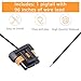 Yubunt 96 Inch Resistor Wire Pigtail Converts 12v to Signal- Compatible with LS III Generation 4-Pin Alternator Wire Pigtail Replacement 105A WPALT31.(1Pcs)