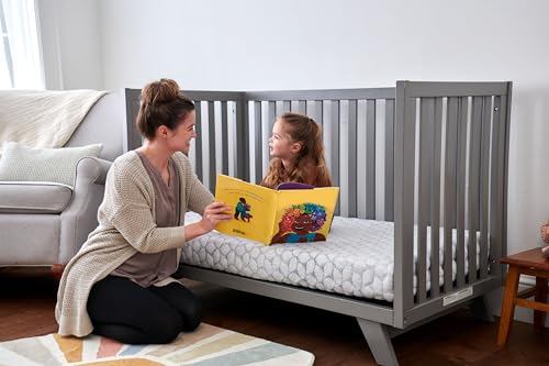 Image of Lullaby Earth Gentle Start Breathable Infant & Toddler Crib Mattress - Lightweight & Waterproof - Non-Toxic for Baby & Toddler Bed