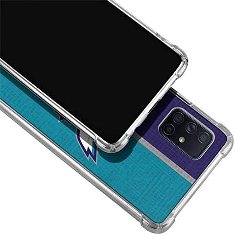 Skinit Clear Phone Case Compatible with Galaxy A71 5G - Officially Licensed NBA Charlotte Hornets Canvas Design