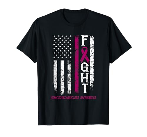 Hemochromatosis Warrior US Flag T-Shirt