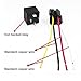 Mandark JD19124 4 Pin SPST 12V 40A Car Relay Harness, 2PCS Vehicle Relaying Kit with 12AWG Color Labeled Wires Sockets, Heavy Duty Auto Electricity Control Accessories, Universal Fit
