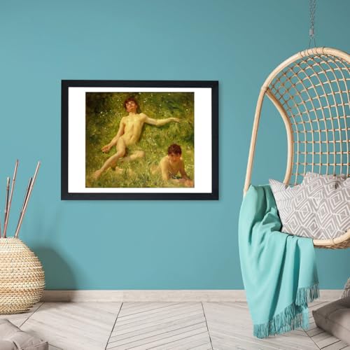 Affiche encadrée Henry Scott Tuke The Sunbathers Medium tableau impressionniste mer - 6