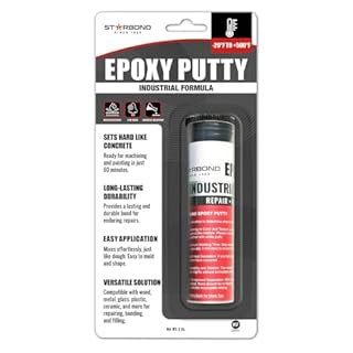 STARBOND 2 oz. White Epoxy Putty Stick – High-Temperature Resistant, BPA-Free Epoxy Repair Putty – Rock-Hard Cure for Automotive, Plumbing, Woodworking & DIY Projects
