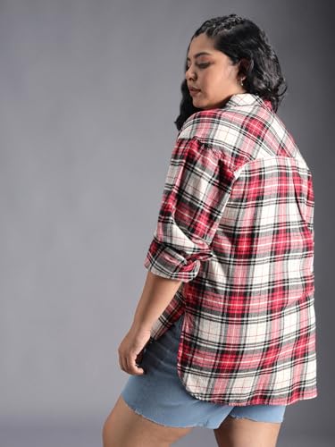 Image of HIGH STAR Women's Cotton Solid Classic Fit Shirt