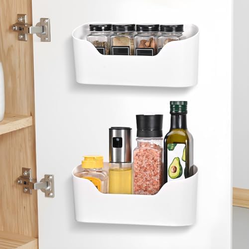 2 Piezas Adhesivo Caja de Almacenamiento Montada en Pared,Cajas A...