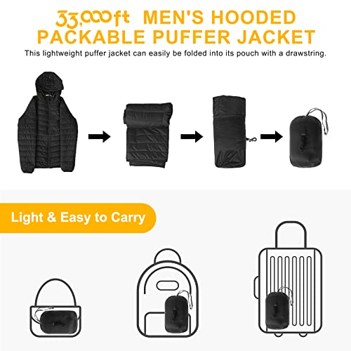 33000ft-Mens-Lightweight-Packable-Insulated-Puffer-Winter-Jacket-with-Hood-Water-Resistant-Down-Alternative-Puffy-Coat