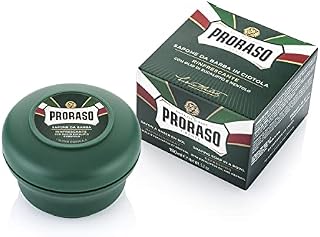 Proraso Shaving Soap in a Bowl, 150ml, Refreshing and Toning Shaving Soap For Men with Eucalyptus Oil and Menthol, Made in Italy, Green