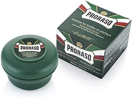 Proraso Refreshing And Invigorating Shaving Soap With Eucalyptus Oil And Menthol 150Gm