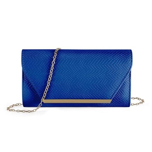 UBORSE Tarde Bolso Señoras Embrague PU Cuero Bolso con Cadena Sobre Bolso Pequeño Hombro Bolsa Cambio Monedero Bolsa Bajo el Brazo para Boda Baile Fiesta Banquete