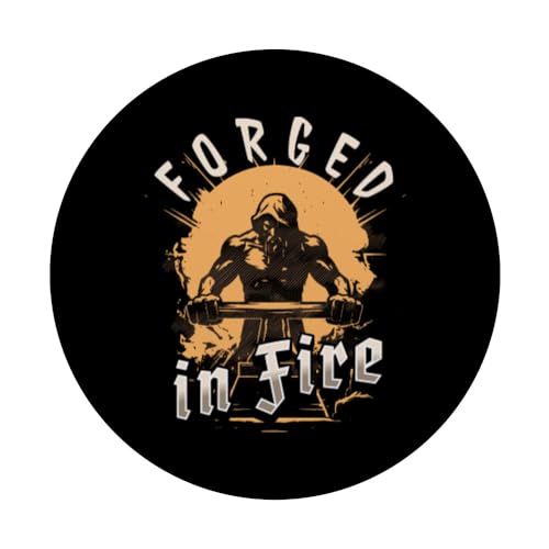 Forged In Fire - Funny Blacksmith PopSockets Swappable PopGrip - Image 3