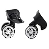 4 Pieces Replacement Luggage Suitcase Wheels Repair Parts Swivel Wheel Black Casters for Travel Box Trolley Suitcase Accessory