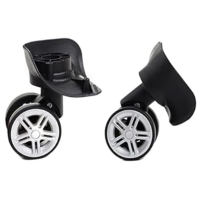 4 Pieces Replacement Luggage Suitcase Wheels Repair Parts Swivel Wheel Black Casters for Travel Box Trolley Suitcase Accessory