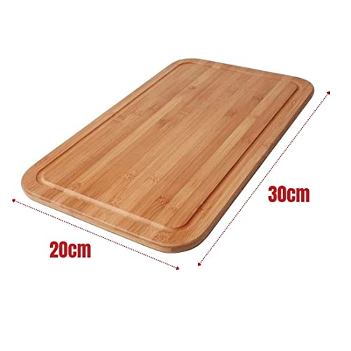 Kit 2 Tabuas De Carne Madeira Bambu Churrasco 30x20cm - Mor