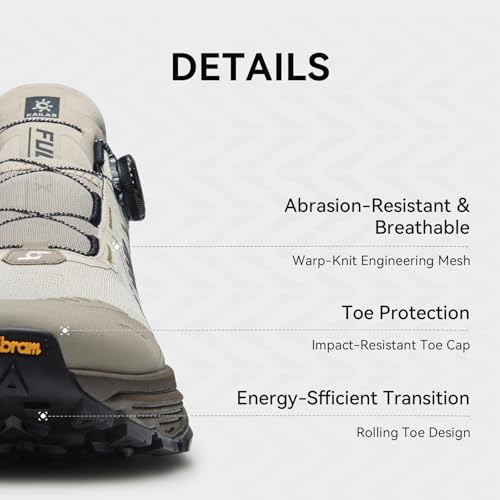 Image of KAILAS Men's FUGA EX 3 BOA Trail Running Shoes Lightweight Slip Resistant Breathable Jogging Hiking Sneakers