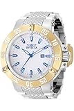 Invicta Subaqua Noma III 50052 - Orologio da uomo, impermeabile, analogico, movimento al quarzo, in acciaio inox, quadrante argento, 50 mm