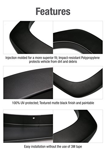 Maxmate Fender Flares Compatible With 1999-2006 Chevy Silverado Gmc Sierra 1500 2500 3500Hd; 2007 Classic Fleetside, Fine-Textured Paintable Factory Style 4Pc | Tfc64218 #TOP2