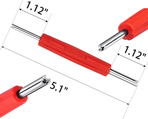 Image of 3 Pieces Tire Valve Stem Removal Tool Double Heads Valve Core Remover Tire Repair Install Tools for Cars Truck Motorcycle