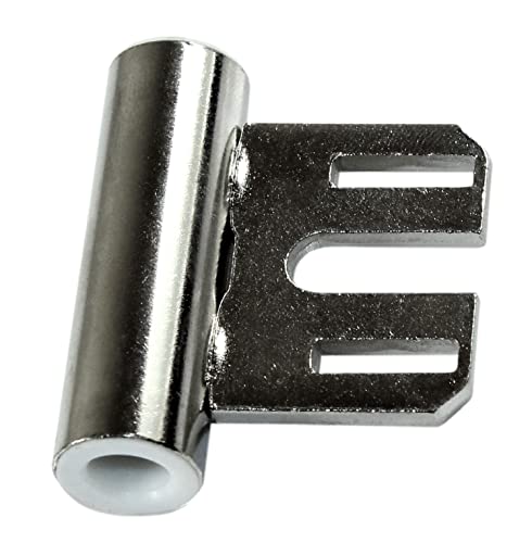 SN-TEC Türband Mittelband Rahmenteil für 3-teilige Bänder V 800 für Stahlzargen mit Gleitlager, Rolle 15mm, für 8mm Stift, vernickelt (2 Stück)