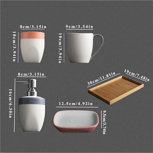 Accesorios de baño juego de 4 piezas para eliminar el desorden del lavabo familiar 3