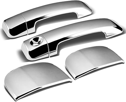 A-PADS Compatible with(Just Overlay Stick on, NOT for SNAP in Replacement) Chrome Door Handle Covers for 2007-10 11 12 13 14 15 16 17 18 19 2020 2021 Toyota Tundra Double cab