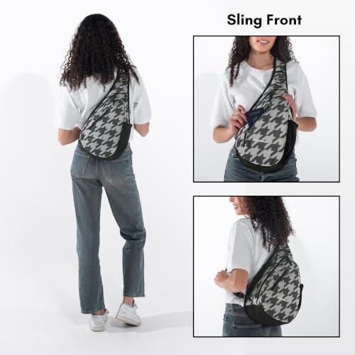 Image of Sherpani Esprit, Anti Theft Sling Bag, Crossbody Backpack (Houndstooth)