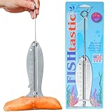 Fishtastic Stainless Steel Fish Cooking Tool – Measures Fillet Thickness for Accurate Cooking time. No Guesswork, Suitable for All Cooking Methods | Easy to Use Gadget, Great for Seafood Lovers.