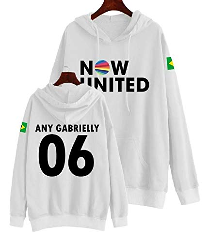 Moletom Infantil Now United Personalizado Any Gabrielly (Rosa, 12)