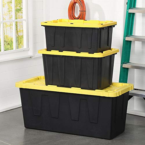 HDX 17 Gal. Storage Tough Tote in Black