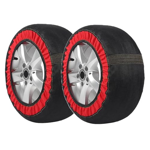 ZHSDMB Cadenas Coche Nieve para Kia Rio Tonic Pride Ecuador Sephia Spectra Mentor, Cadenas de Nieve de Tela para Coche, Montaje Rápido Fácil de Usar, Calcetines de Nieve, Lavable,E