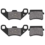 MOTOYUN Semi-metallic Brake Pads Compatible with 50cc 70cc 90cc 110cc 125cc Taotao SunL JCL NST Coolster Tank Kandi Kinroad BV Powersports DongFang ATVs Go karts Quad Bikes Dune Buggy 4 Wheeler 2 Pair