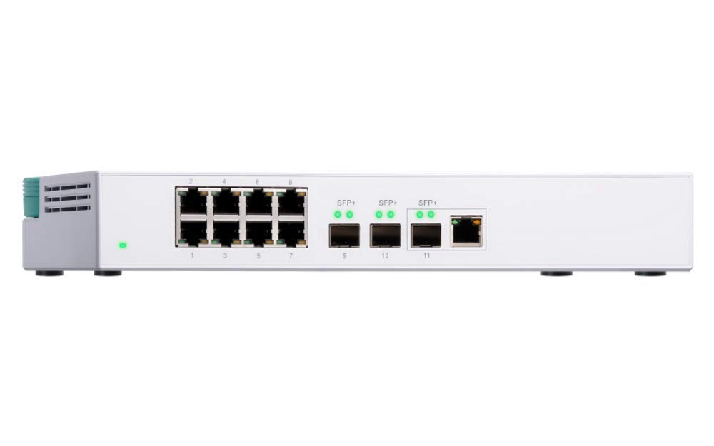 Amazon.co.jp: QNAP QSW-308-1C 11ポートアンマネージドスイッチ - 3x