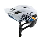 Troy Lee Designs Flowline SE Helmet Badge Light Gray/Charcoal MD/LG