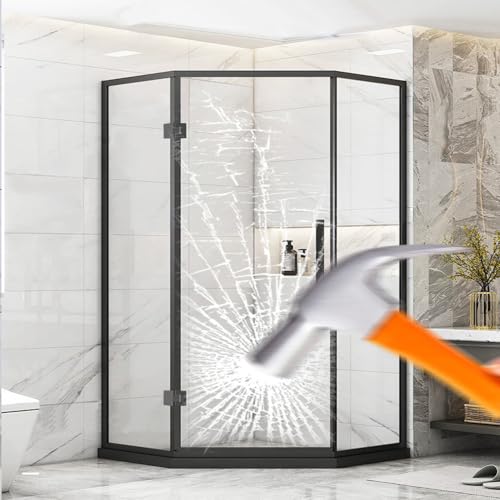 Película de seguridad para ventanas 17.7in x 6.5ft transparente miniatura 5