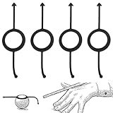 4-teiliges Set schwarzer Billard-Zielhilfen, Zubehör für Billardtische, Spielballtrainer für 2-1/4-Kugeln, leicht zu transportieren, geeignet für Anfänger und Billardbegeisterte