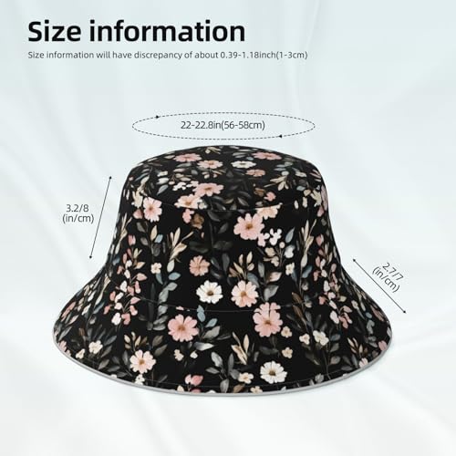 Image of Bucket Hat Double-Side-Wear Reversible Sun Hat Beach Travel Hiking for Women Men