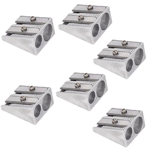 Magnesium Pencil Sharpener, 2024 New Metal Pencil Sharpener Magnesium (6PCS)