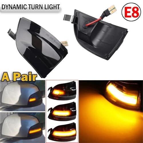 Intermitentes LED dinámicos para Ford Focus 2 MK2 y C-MAX intermitentes de agua corriente 4