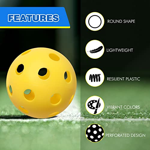 Gse 12-Pack Plastic Practice Baseballs, Training Baseballs For All Skill Levels. Limited Flight Hollow Airflow Softballs For Indoor/Outdoor Pitching, Batting, Throwing, And Catching Practice(Yellow) #TOP2