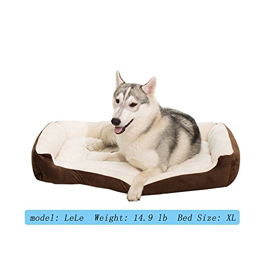 Lit pour chat ou chien YZCIS en microfibre renforcée lavable