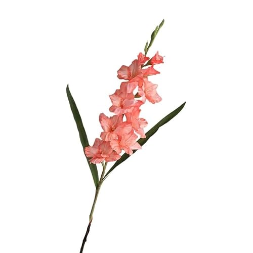 Huffa Snowtooth Artificial Sword Orchid Flower Arrangement For Wedding Halls - Chinoiserie Silk Bouquet For Home Decor(Snowtooth)