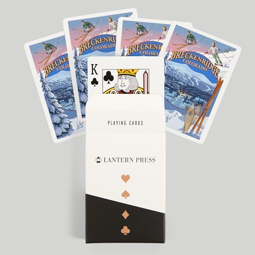 Lantern Press Breckenridge, Colorado, Deck Poker 52 cartas miniatura 6